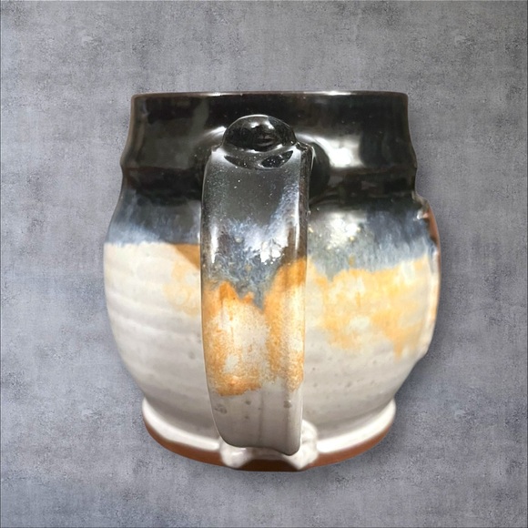 J Rae Studio Pottery Missouri State Coffee Mug Cup Drip Glazed Stoneware 12oz - Picture 5 of 12